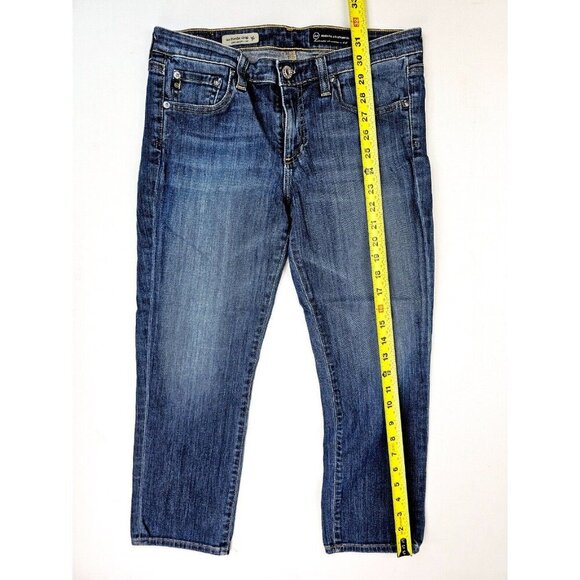 AG Adriano Goldschmied Size 29X24 Women The Stevie Crop Slim Straight Blue Jeans - Picture 12 of 12